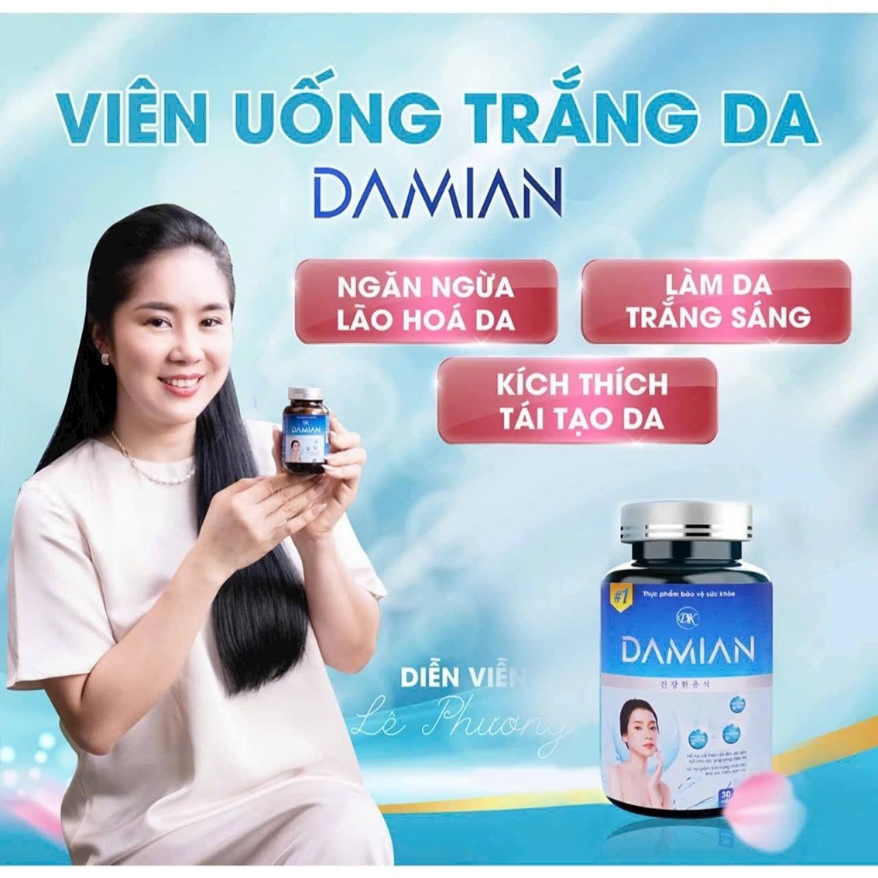 Thành phần Viên uống trắng da Damian