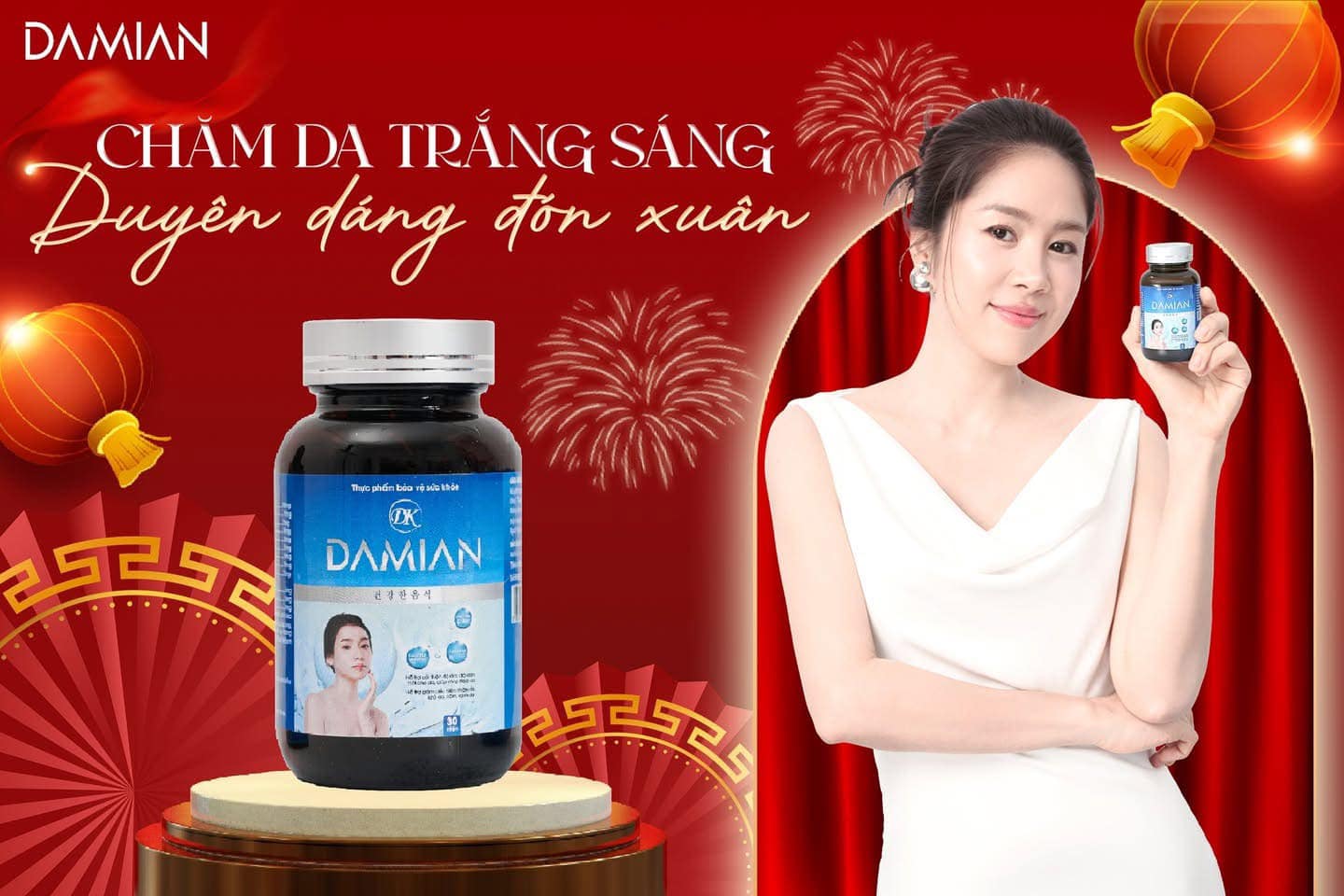 Thành phần Viên uống trắng da Damian
