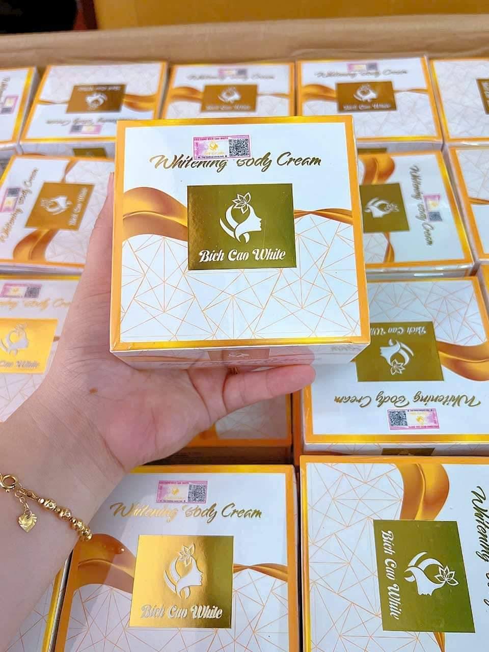 Kem Body Bích Cao White Phôi Cốt Ủ Mạnh giúp trắng da