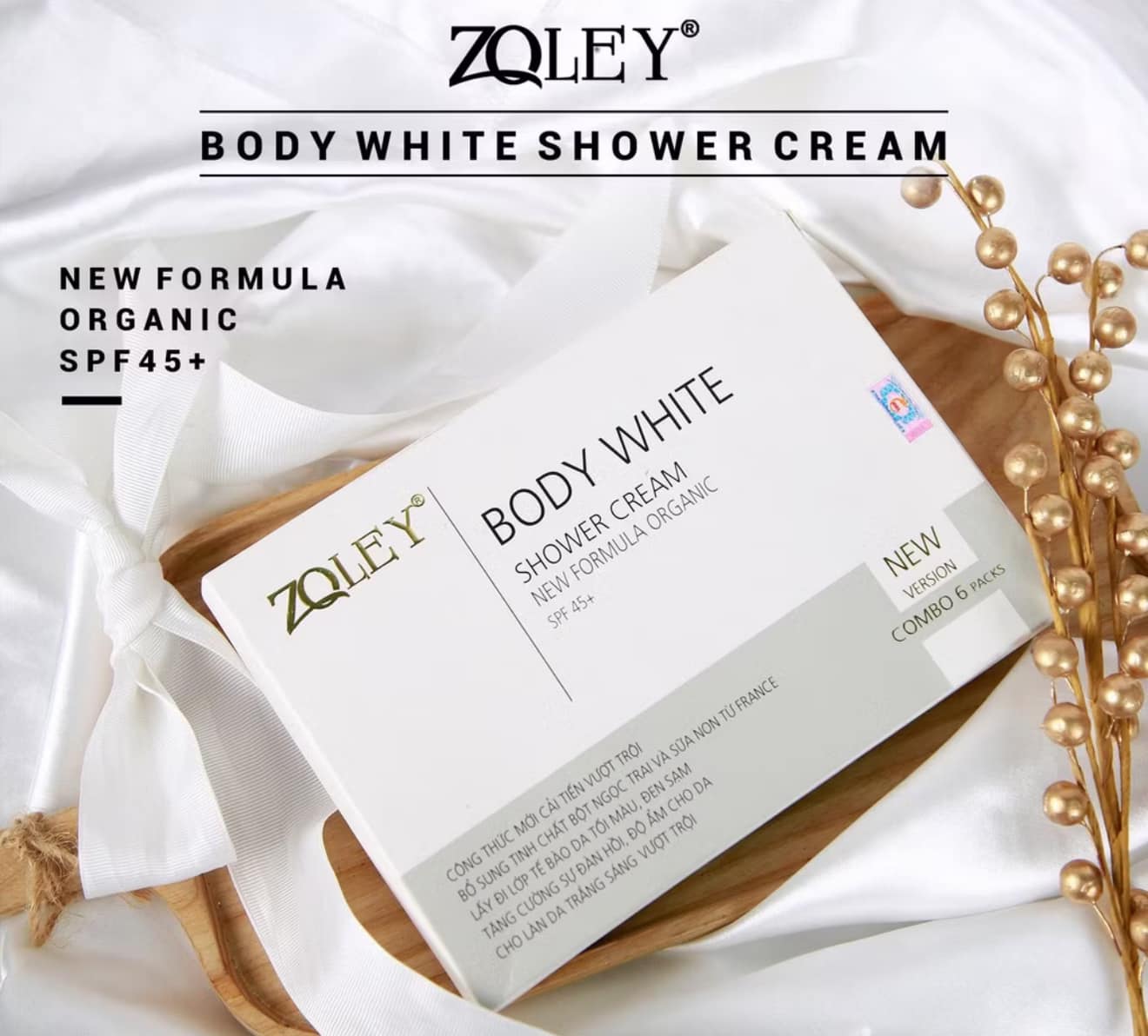 Tắm Trắng Body Zoley Shower Cream Hộp 6 Gói
