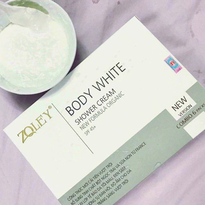 Tắm Trắng Body Zoley Shower Cream Hộp 6 Gói - Liệu Trình Tắm Trắng Chuẩn Spa