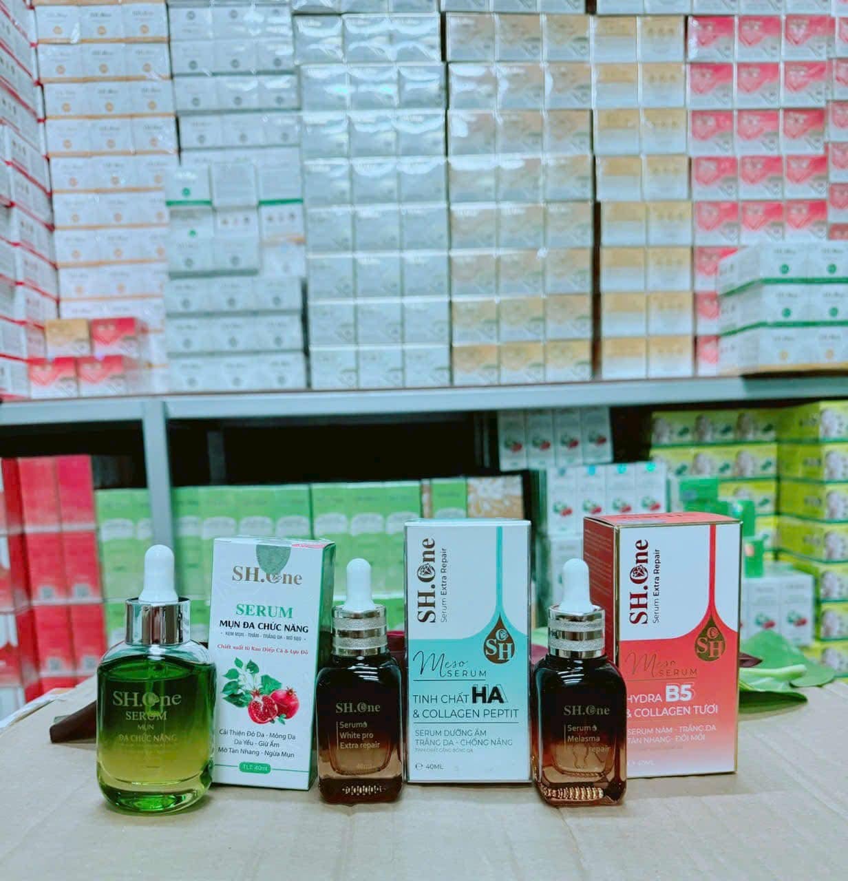 Serum Sh One màu đỏ  tinh chất B5 & Colagen tươi  40ml