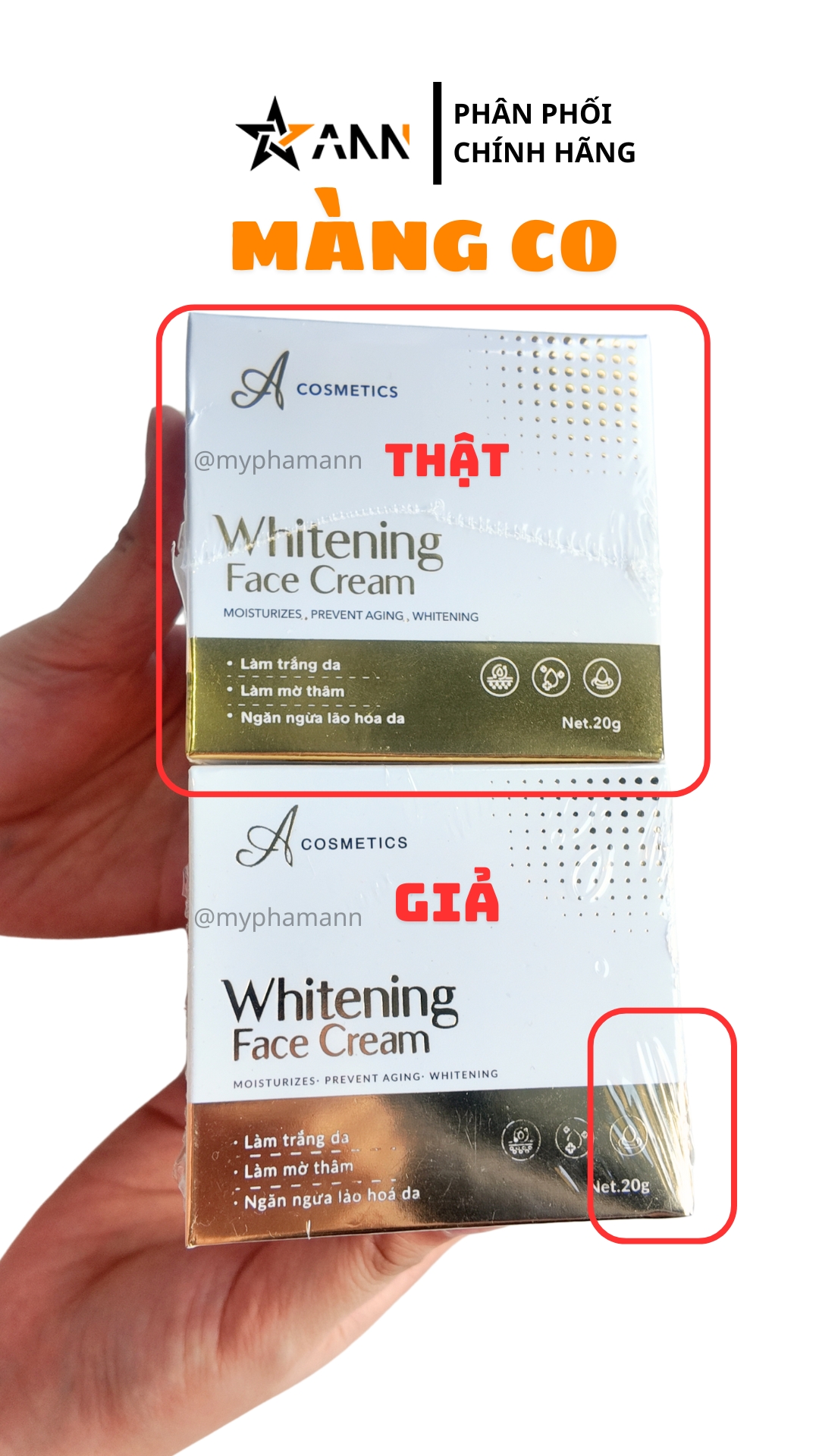 Phân Biệt Face Pháp Thật Giả