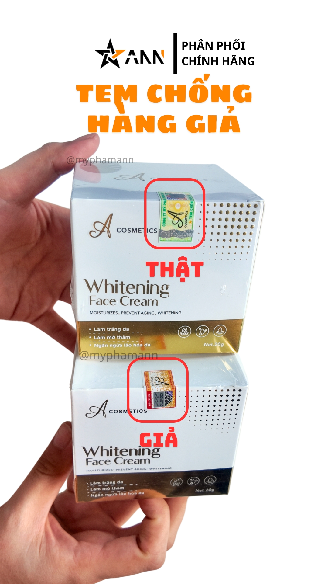 Phân Biệt Face Pháp Thật Giả