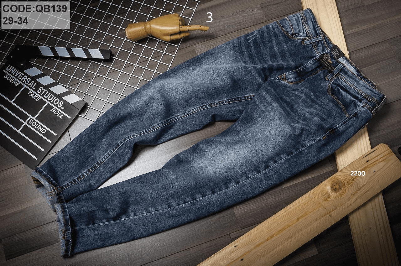 Sỉ quần jean nam cao cấp form slim fit Quần jean nam cao cấp form slim fit