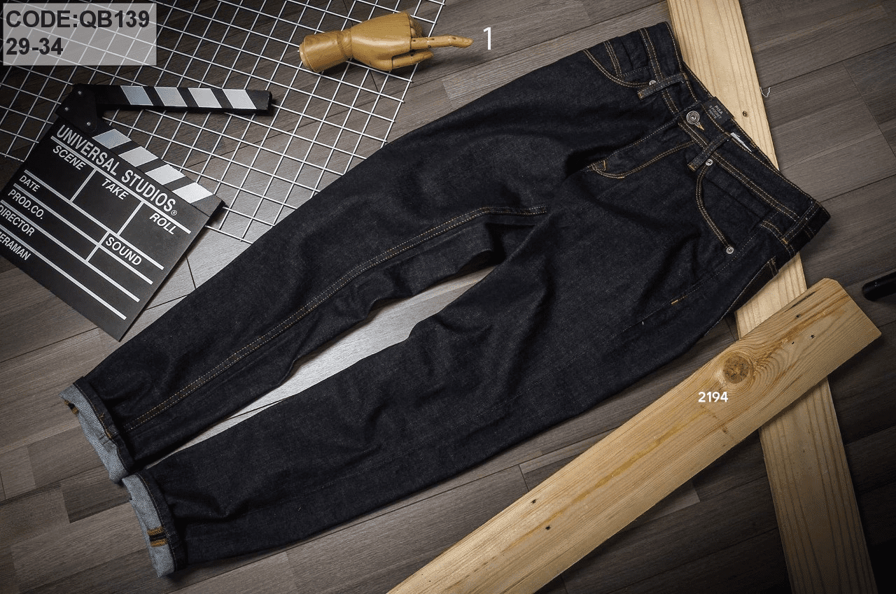 Sỉ quần jean nam cao cấp form slim fit Quần jean nam cao cấp form slim fit