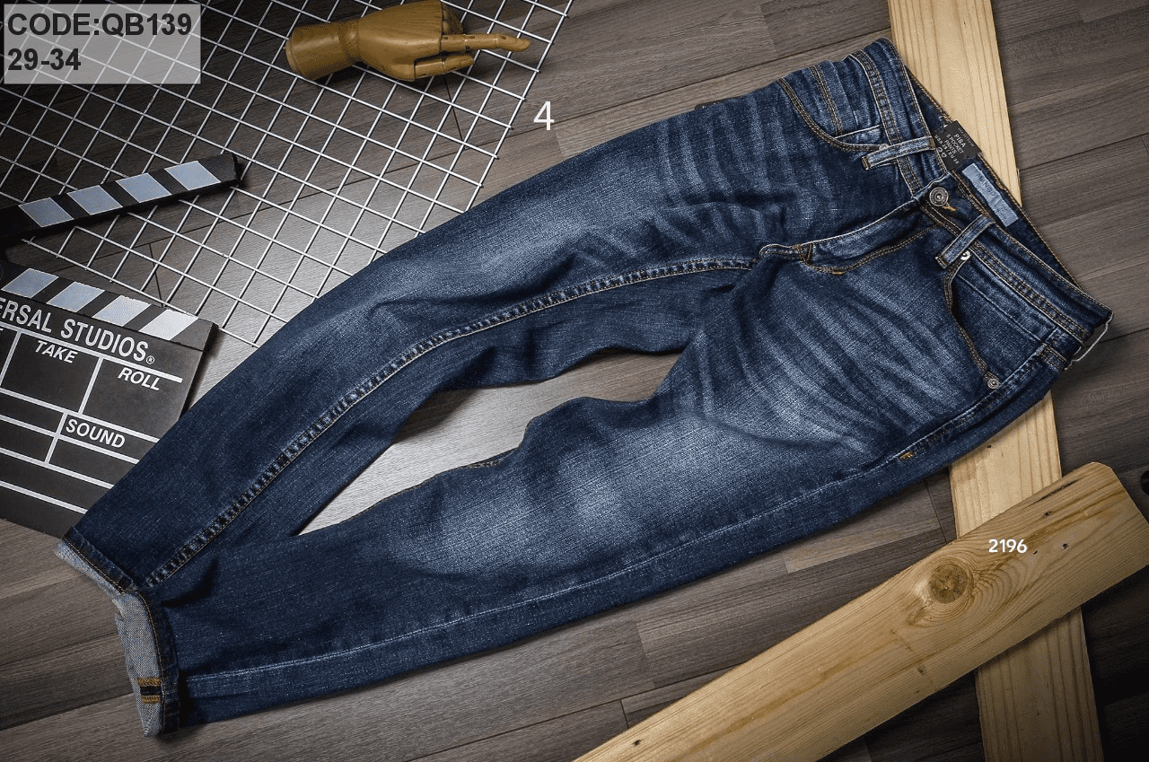 Sỉ quần jean nam cao cấp form slim fit Quần jean nam cao cấp form slim fit