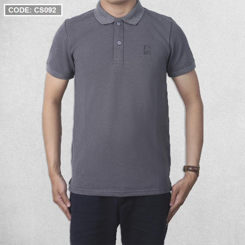 7529-10-2.jpg Áo Thun Nam Có Cổ Polo Thêu Chữ R - CS092