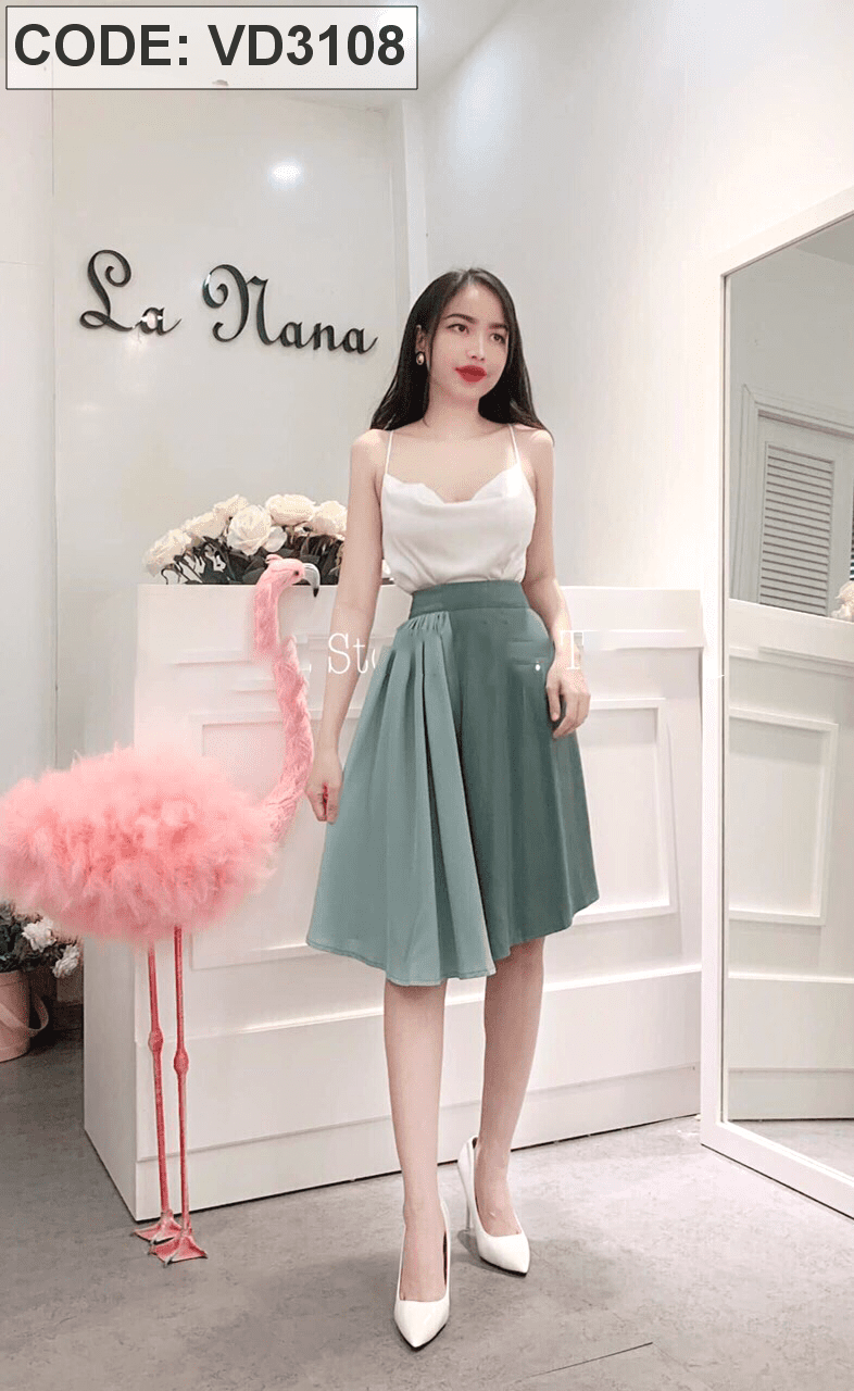 Váy Lụa Dài 2 Dây Dáng Dài (không mút) Xẻ Tà Nhún Sườn Lệch Tà Tôn Dáng  Sang Trọng - NV460 | Shopee Việt Nam