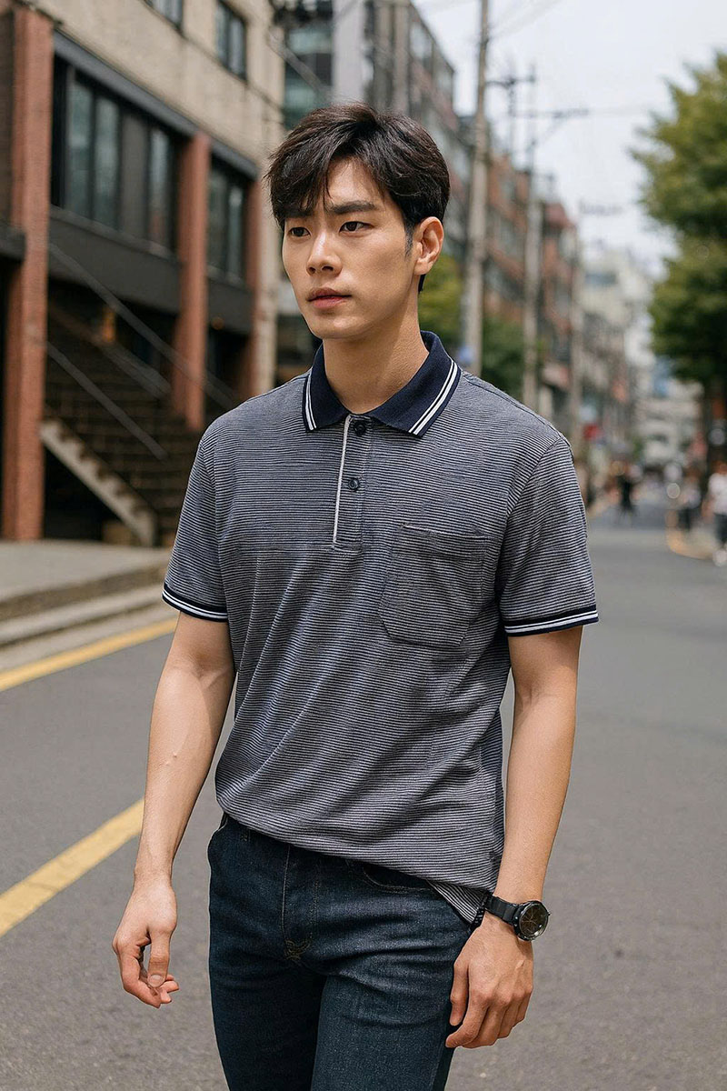 8869_z6957262695819-83ce28f76344c562d6f346a34d3e51cc_20250829161552-3.jpg Áo Thun Polo Sọc Nam Cổ Bẻ Có Túi - AS024