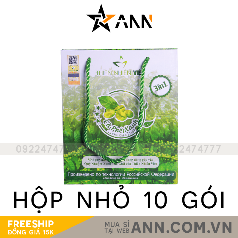 8936188260030-6.png Cà Phê Xanh Thiên Nhiên Việt Hộp Nhỏ 10 Gói (Combo 2 Hộp) - 8936188260030