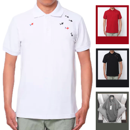 Áo Thun Nam Thêu Cá Mập Cao Cấp (Có Size 3XL) - CS123