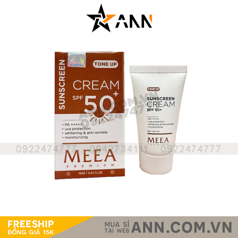 kcn01-1.png Combo 5 Hộp Kem Chống Nắng MeeA Organic Mini 15ml - KCN01