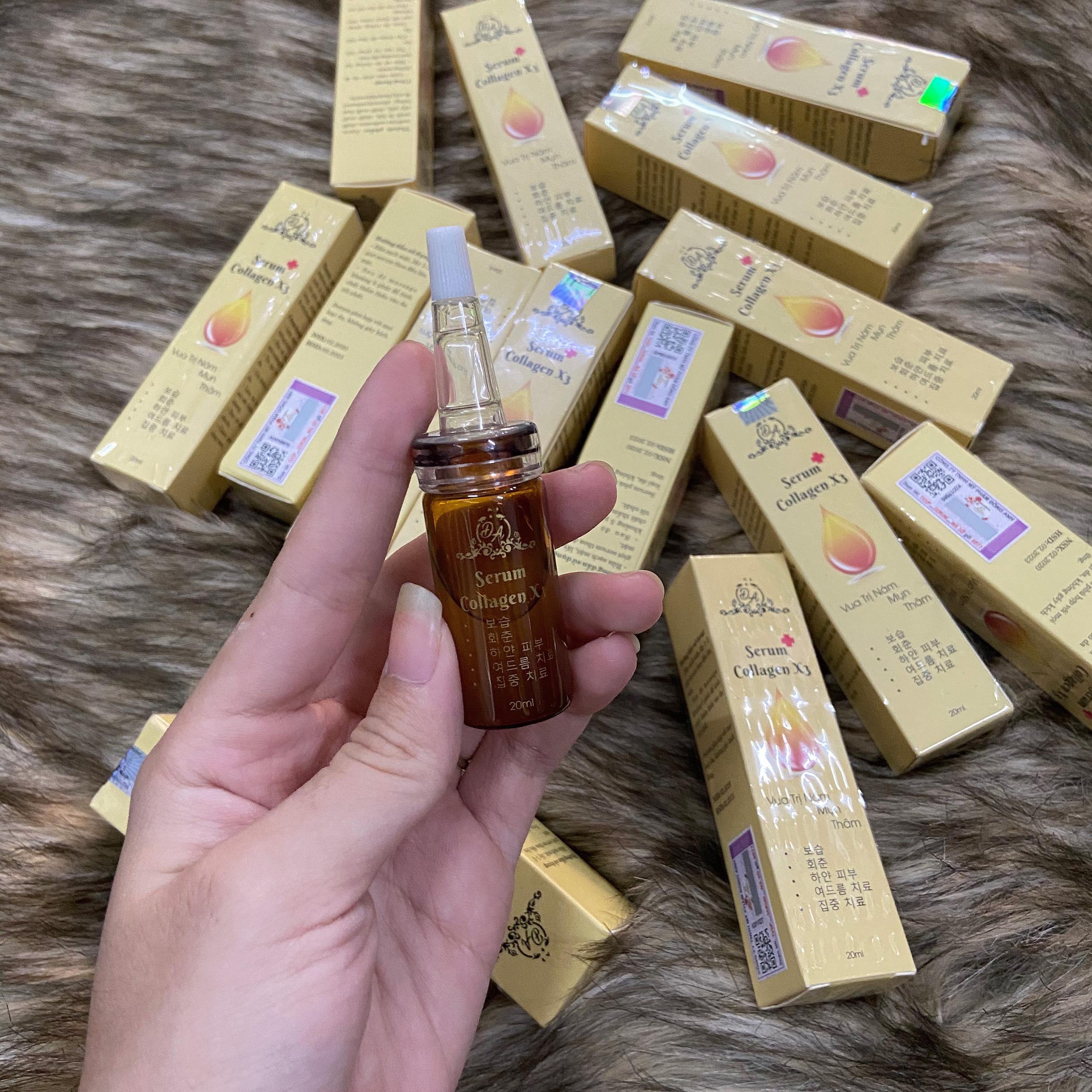 Serum collagen x3 hàng Đông Anh có công dụng gì?