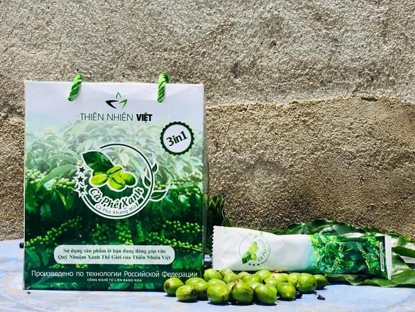 Cafe giảm cân kháng mỡ - Cà phê Xanh Thiên Nhiên Việt