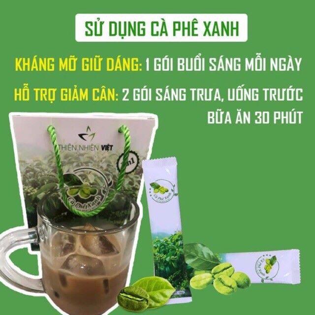 HƯỚNG DẪN SỬ DỤNG CAFE XANH KHÁNG MỠ GIẢM CÂN