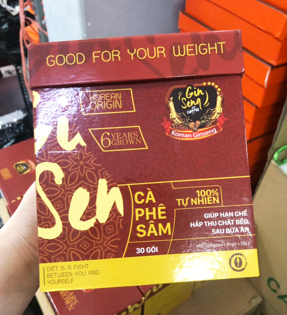 Cà phê Sâm đào thải chất béo GinSeng Coffee