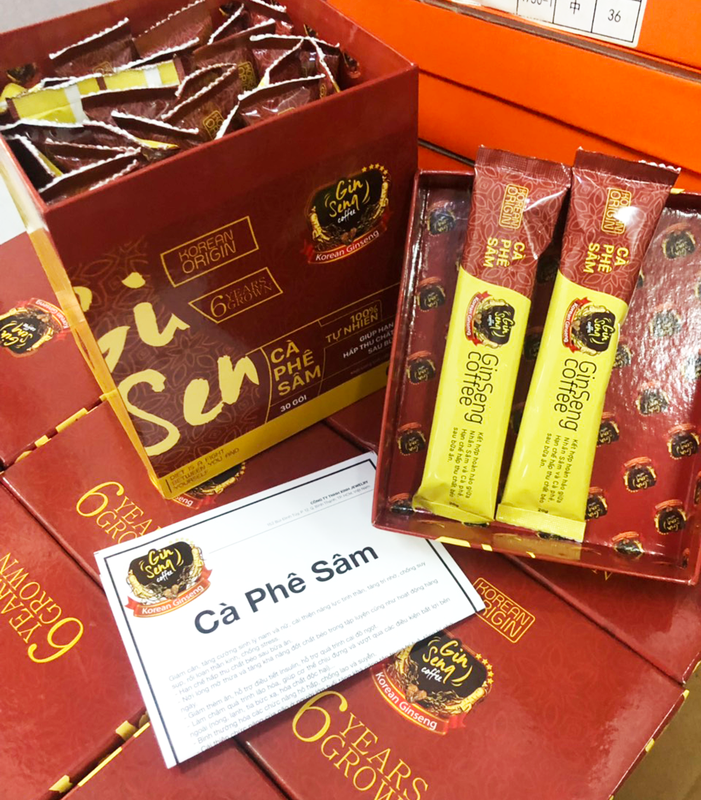 Cà phê Sâm đào thải chất béo GinSeng Coffee