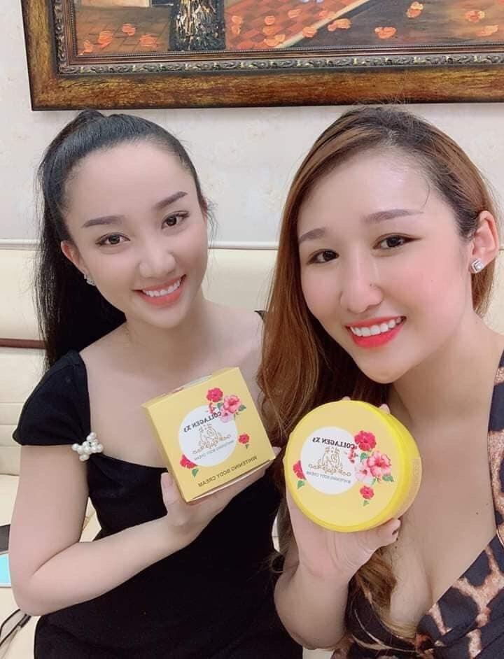 Kem body Collagen x3 sử dụng cùng với kích trắng da cấp tốc