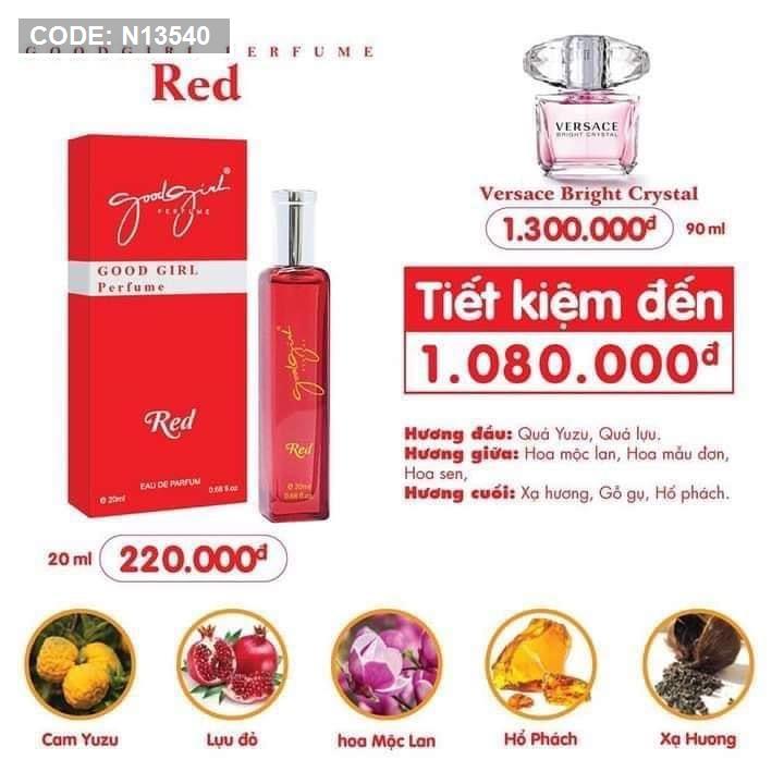 Bộ sưu tập mới Charme Good Girl Perfume 20ml