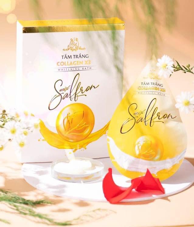 Tắm trắng Collagen X3 Luxury Mix Saffron chính hãng Mỹ Phẩm Đông Anh