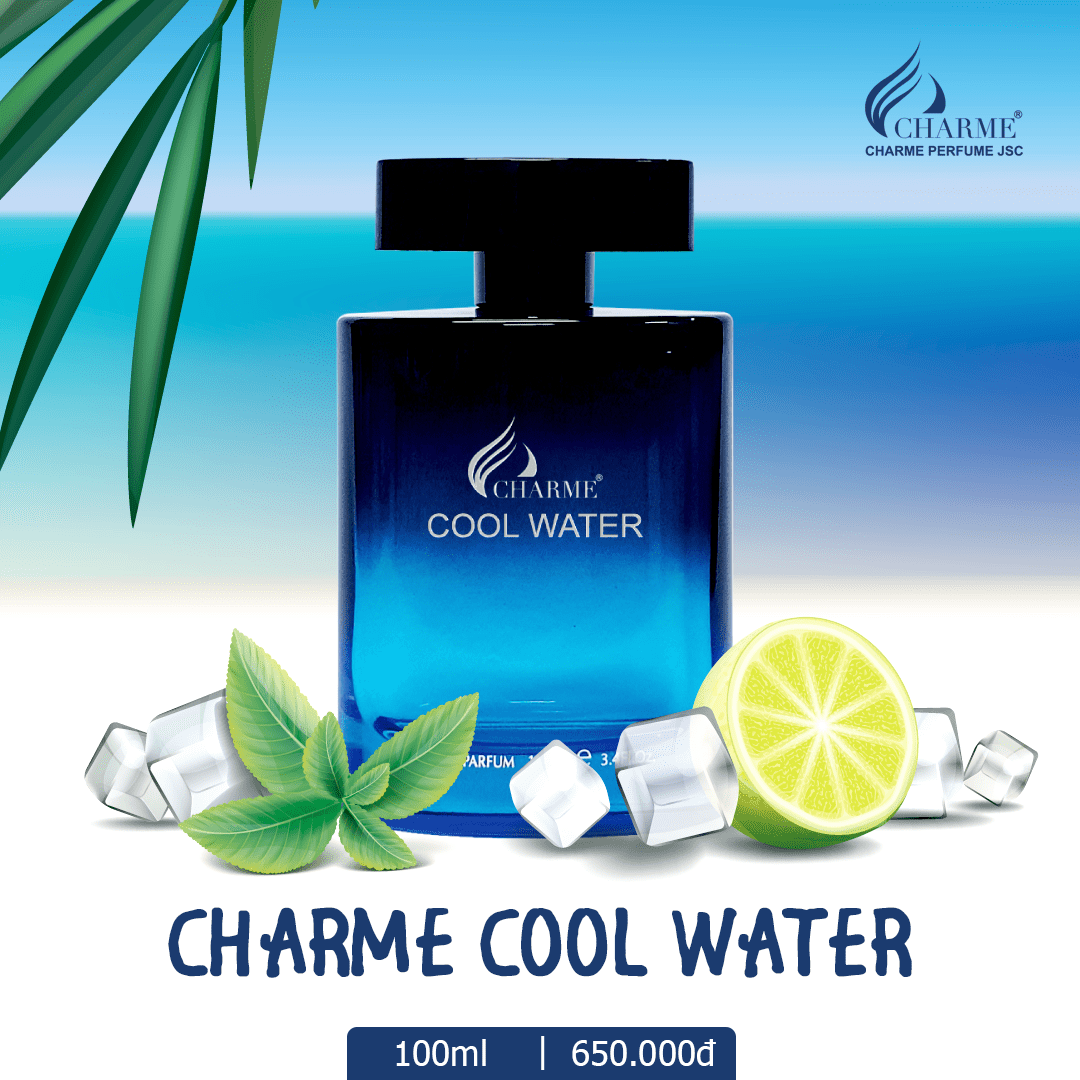 NƯỚC HOA NAM Charme Cool Water - “KOOL-QUÁ-CƠ”