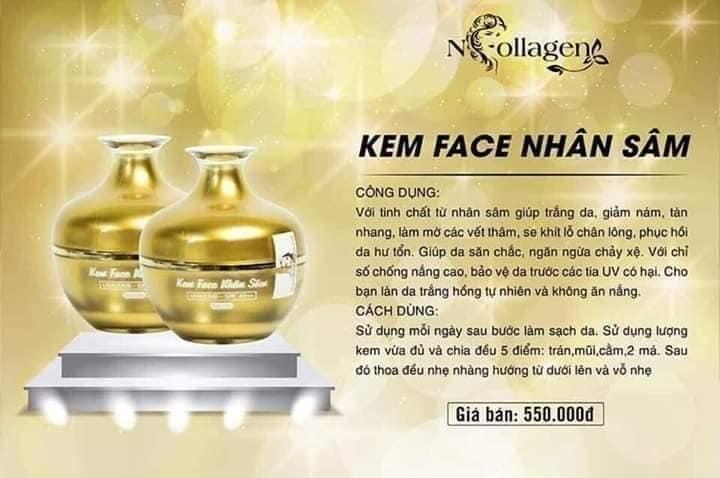 Kem face nhân sâm N-collagen chính hãng