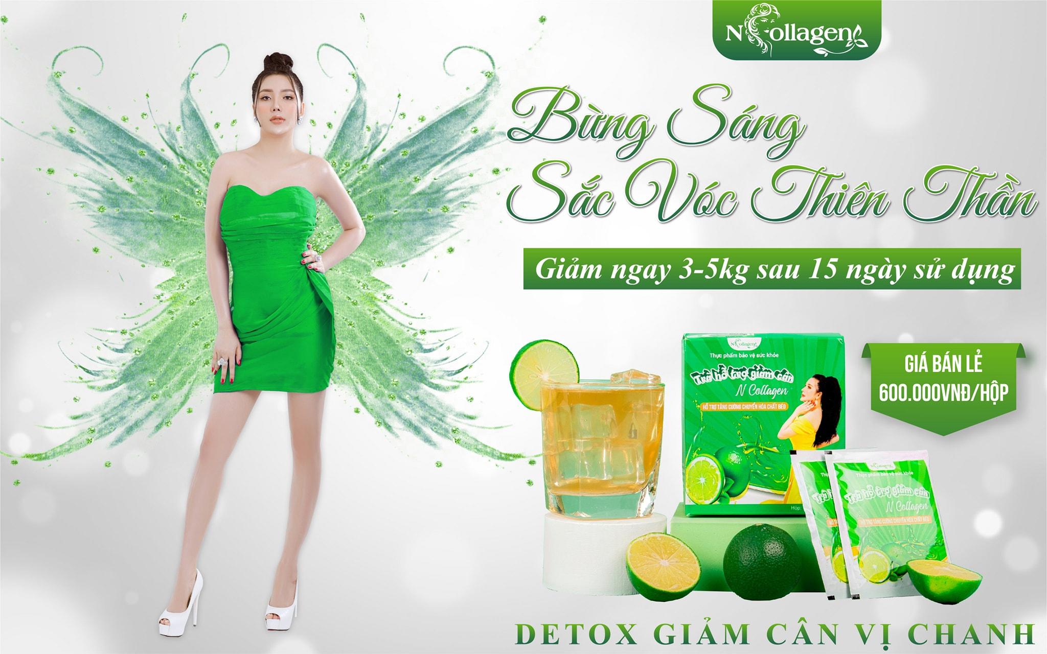 Detox Chanh hỗ trợ G.i.ả.m C.â.n N Collagen chính hãng