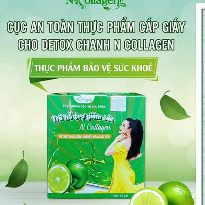 Detox Chanh hỗ trợ G.i.ả.m C.â.n N Collagen chính hãng