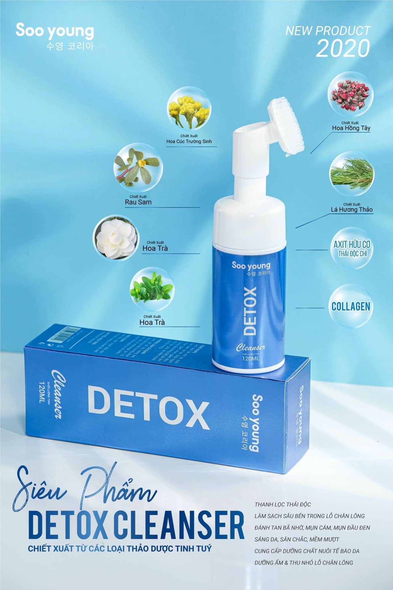 Sữa rửa mặt Detox Cleanser Soo Young có gì hot?