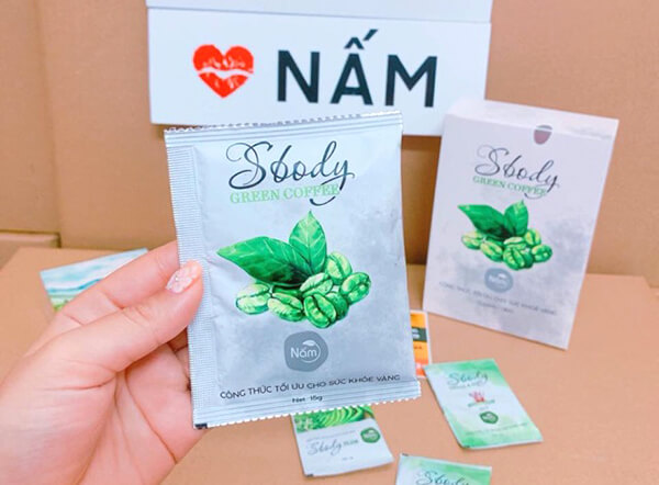 Nấm giảm cân SBody Green Coffee dạng bột chính hãng