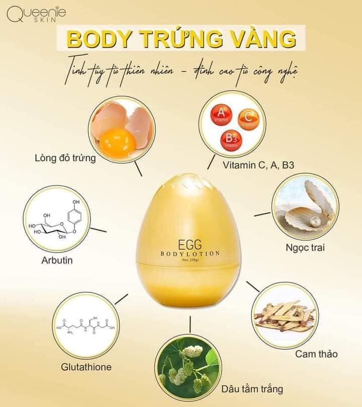 BODY TRỨNG VÀNG Queenie Skin với thiết kế vô cùng sang trọng