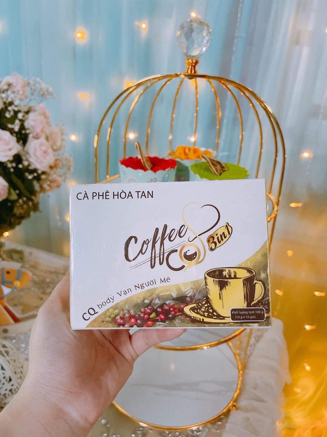 Cafe hòa tan hỗ trợ giảm cân CQ 3in1 công ty Chanel Châu chính hãng