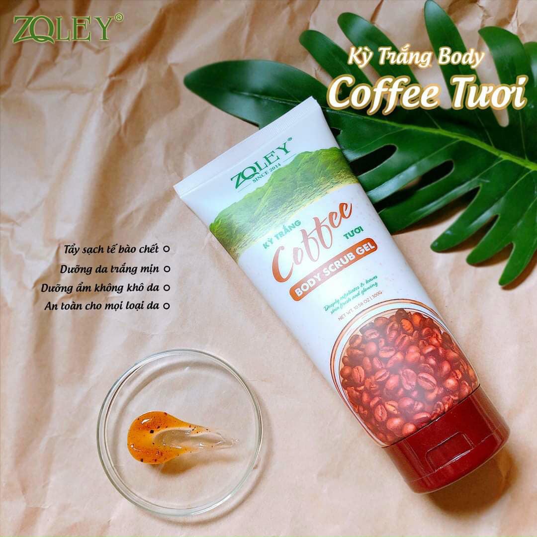 Biến hoá làn da khô sần trở nên mịn màng tức thì với tẩy tế bào Coffee Zoley