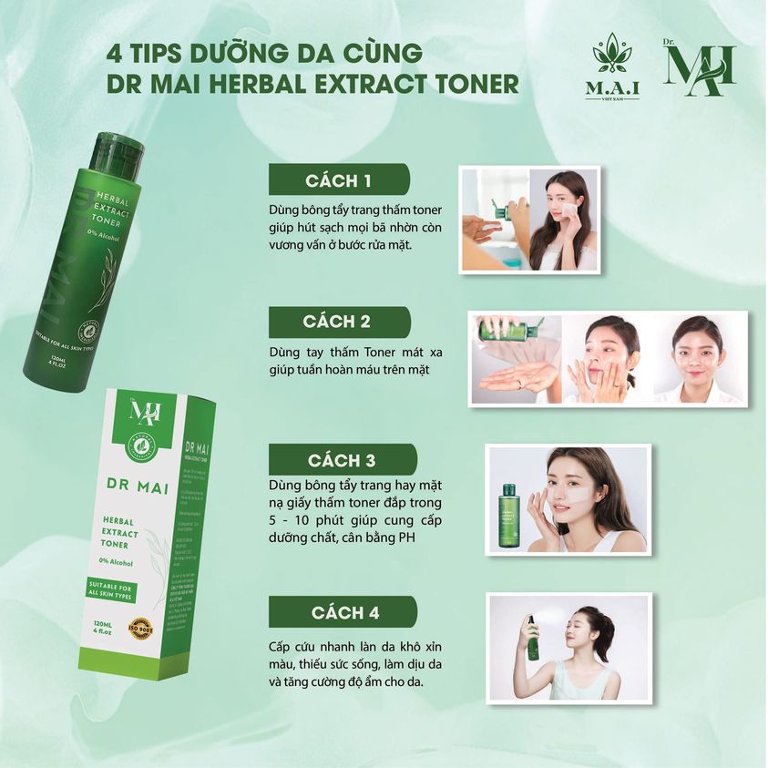DR MAI TONER PHÙ HỢP CHO DA NÀO ??