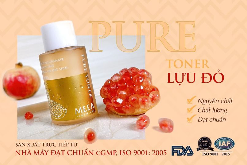 Toner Lựu đỏ Pure MeeA Organic chính hãng