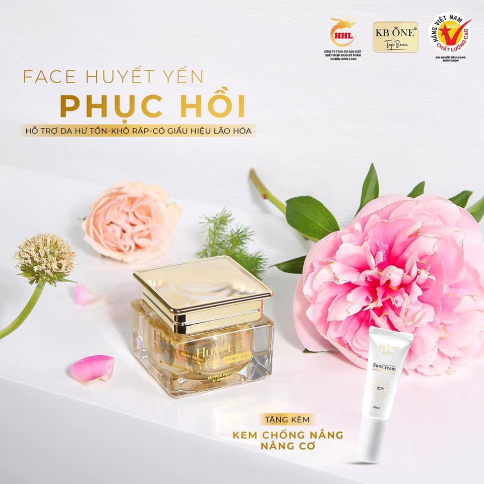 Tái Sinh Làn Da Tổn Thương Với Kem Dưỡng Huyết Yến Phục Hồi KB One