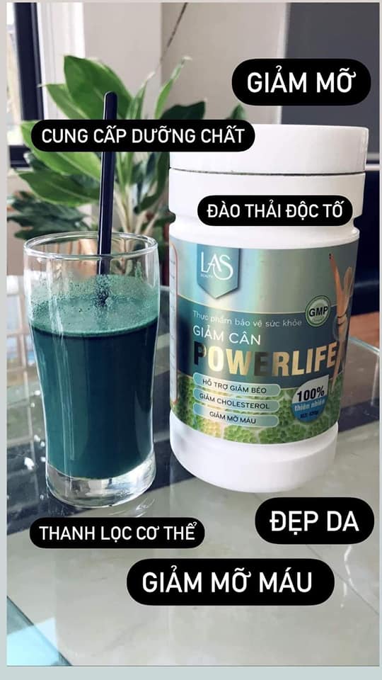 Sữa tảo giảm cân powerlife Las Beauty