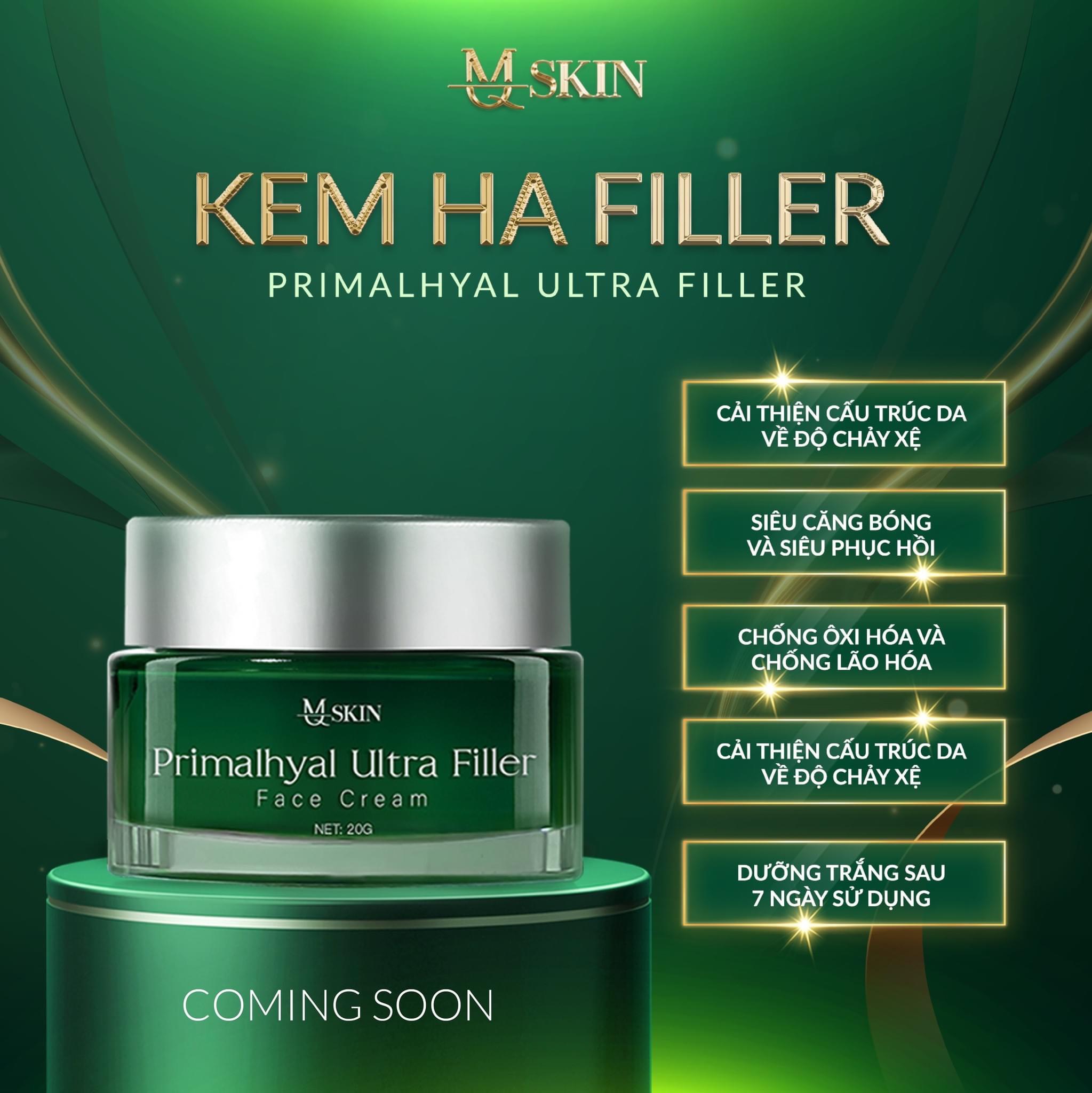 Kem dưỡng Ha Filler MQ Skin làm đầy căng mịn và trẻ hóa da