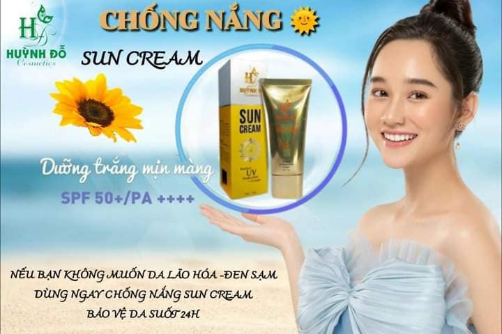 Chống nắng Sun Cream giúp bạn tự tin dưới nắng hè