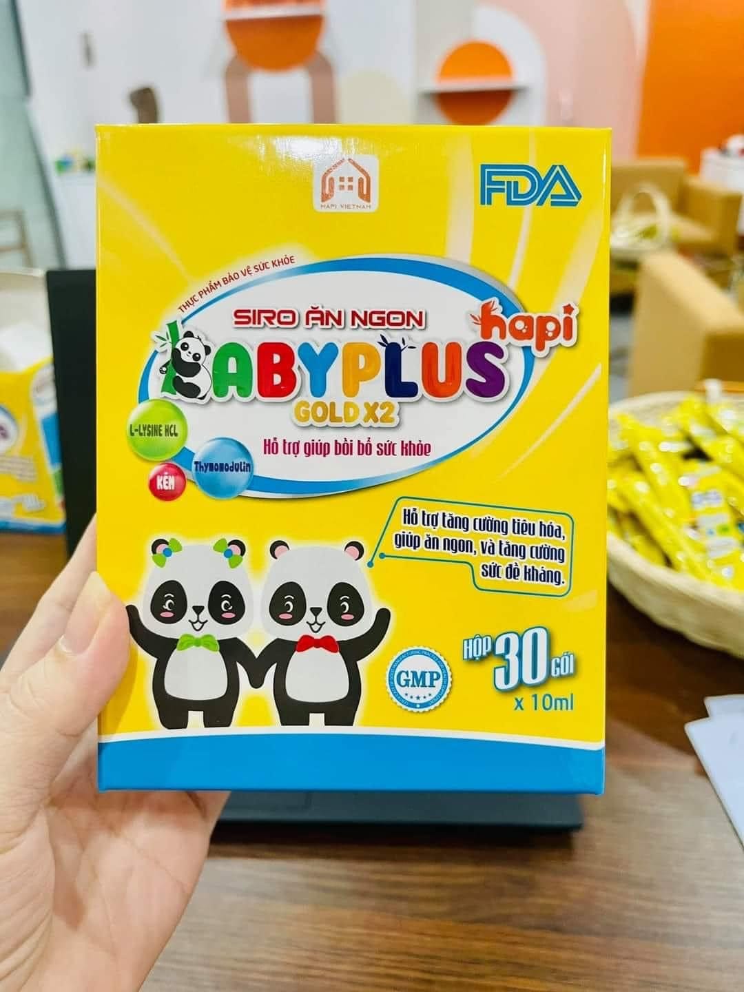 Siro Babypus Gold X2 dinh dưỡng vàng cho bé biếng ăn, chậm lớn