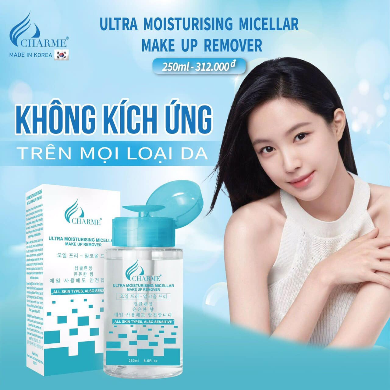 Những lý do nên chọn nước tẩy trang Charme Made in Korea