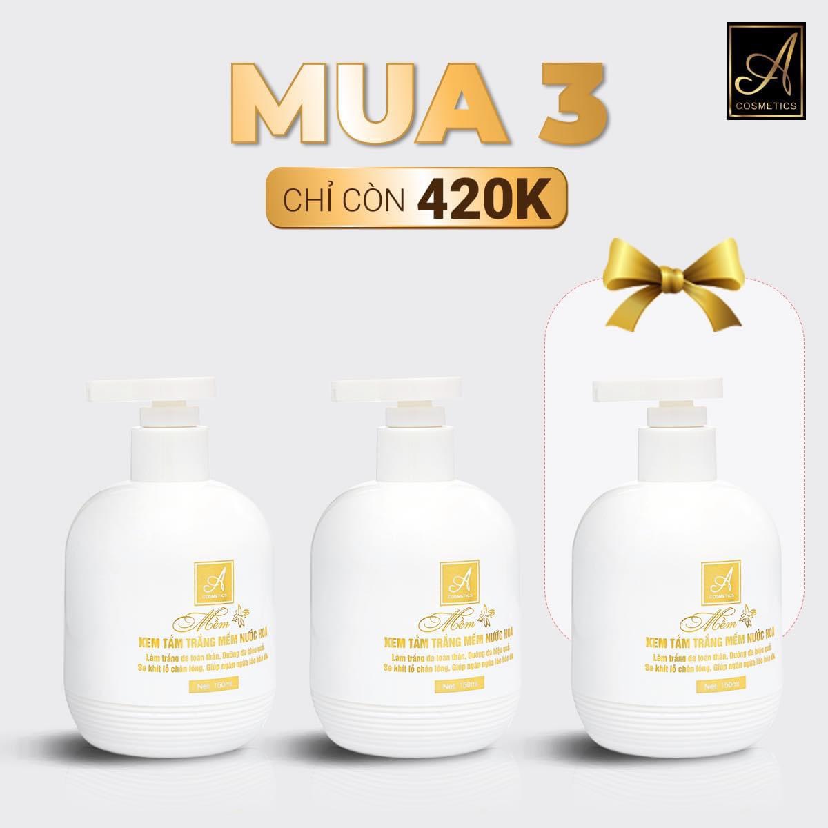 Tắm trắng mềm nước hoa