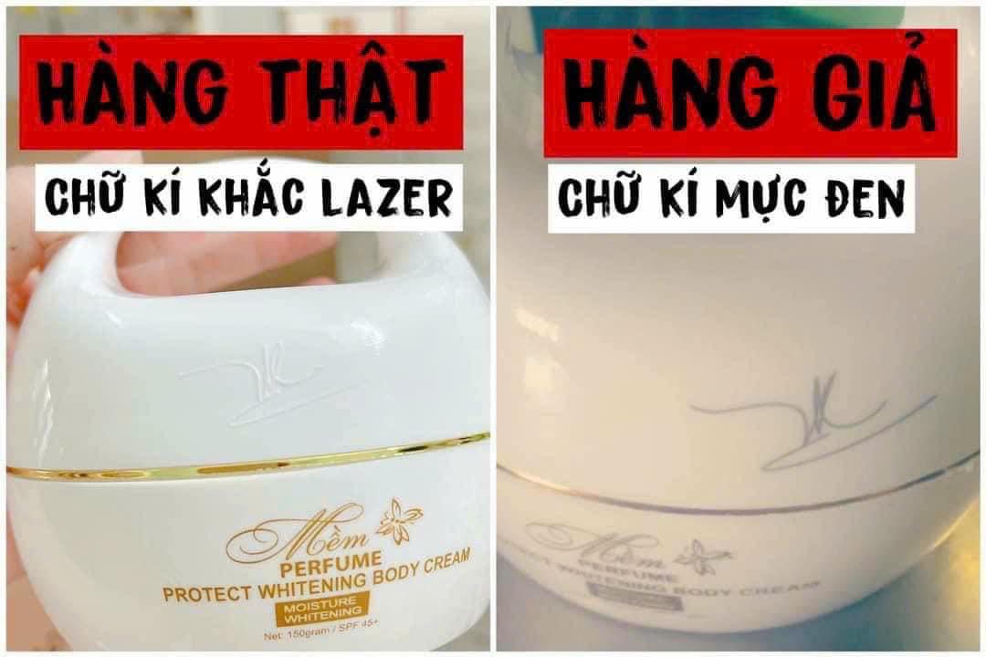 Phân biệt thật giả Body mềm A cosmetic