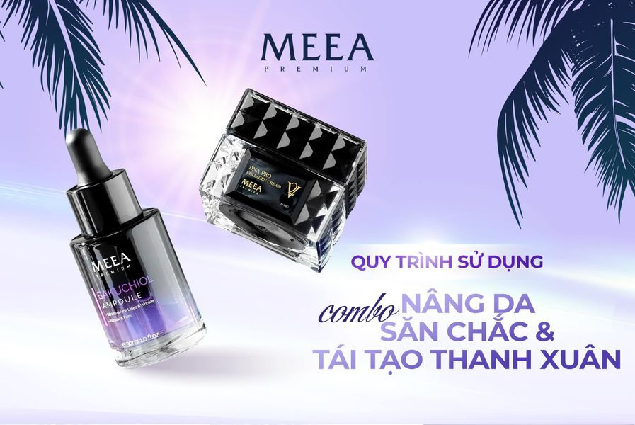 COMBO NÂNG DA SĂN CHẮC & TÁI TẠO THANH XUÂN -  Face serum Collagen Cá Hồi DNA Pro V2 Meea Origin