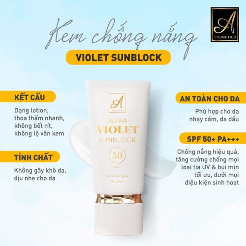 KEM CHỐNG NẮNG ULTRA VIOLET SUNBLOCK – FOR ALL SKIN TYPES