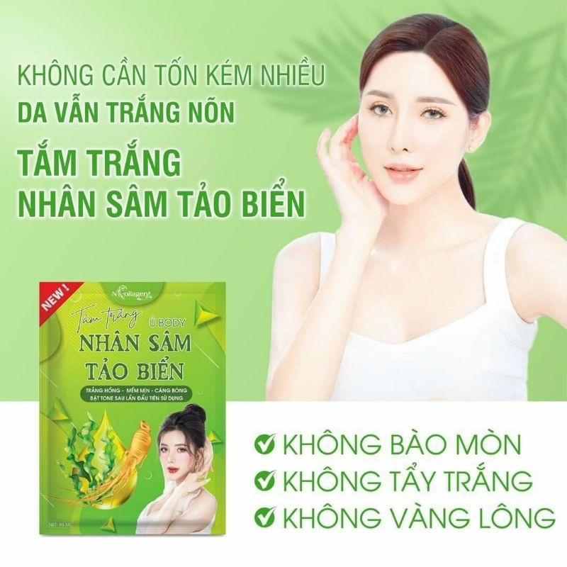 Ủ Trắng Body Nhân Sâm Tảo Biển N Collagen