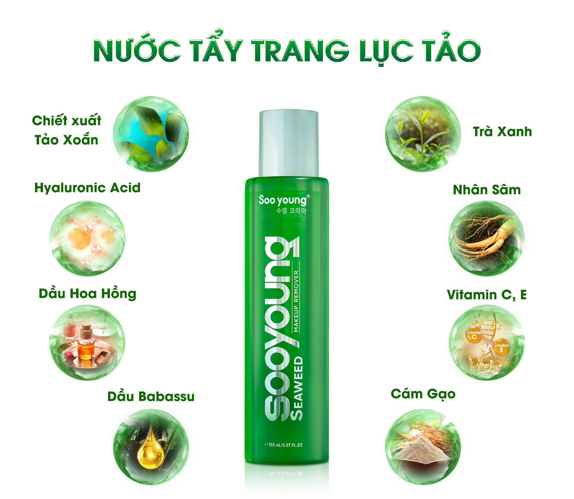 Tẩy Trang Lục Tảo Soo Young