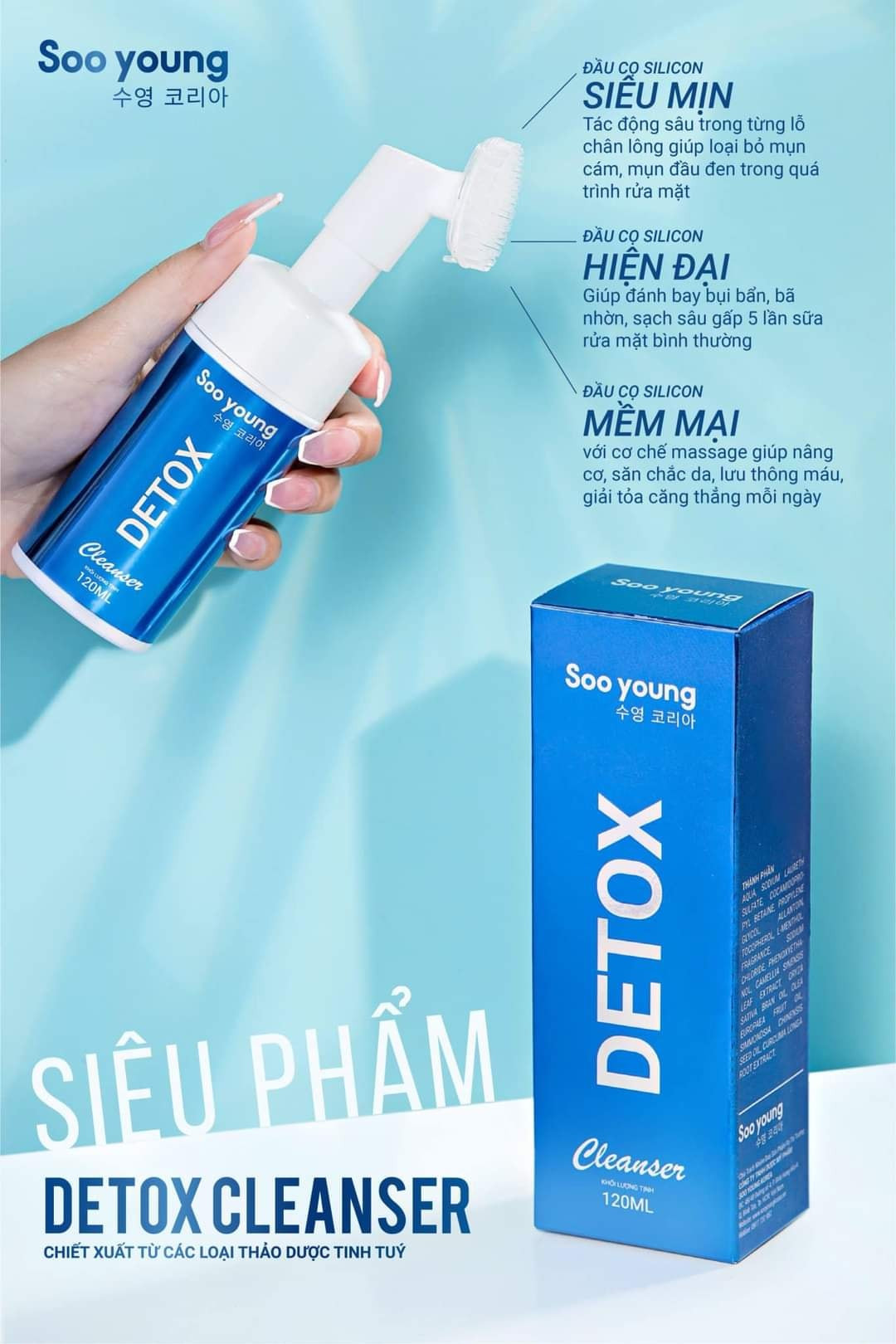 Sữa Rửa Mặt Detox Cleanser Soo Young