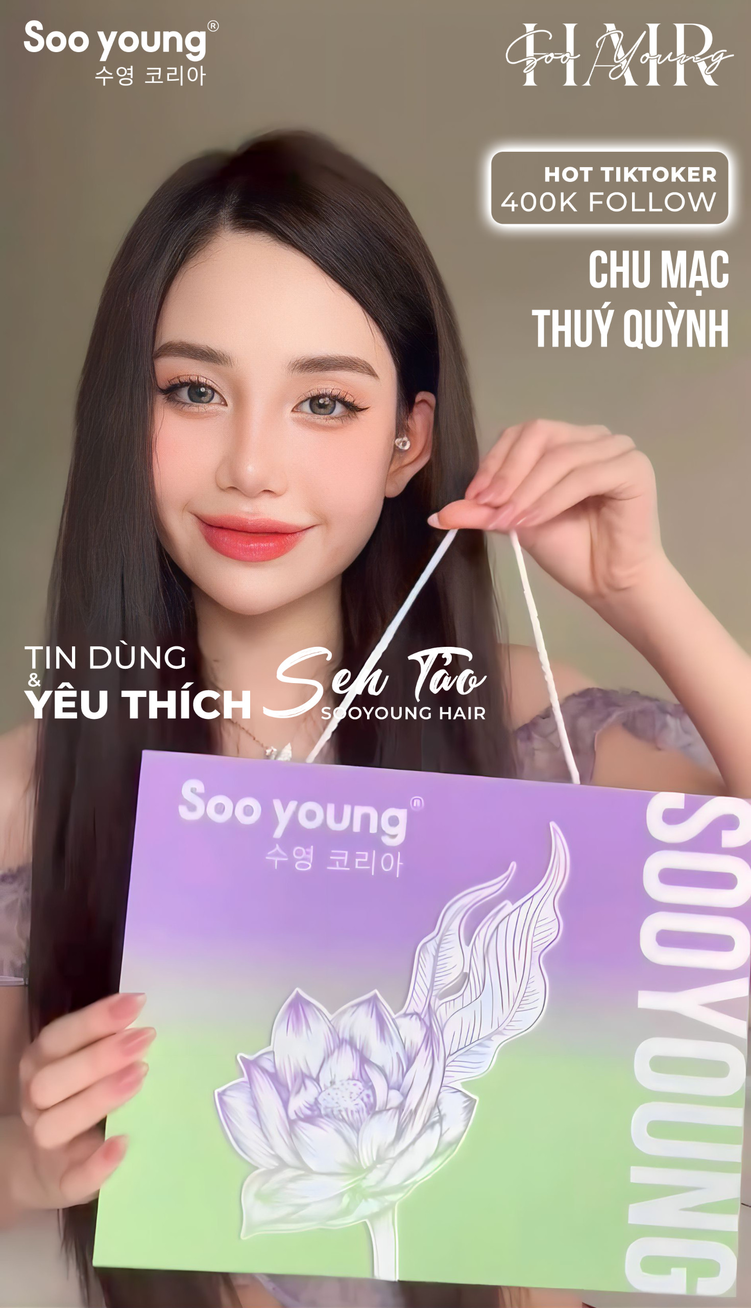 Hot Tiktoker Chu Mạc Thuý Quỳnh với hơn 400k follow